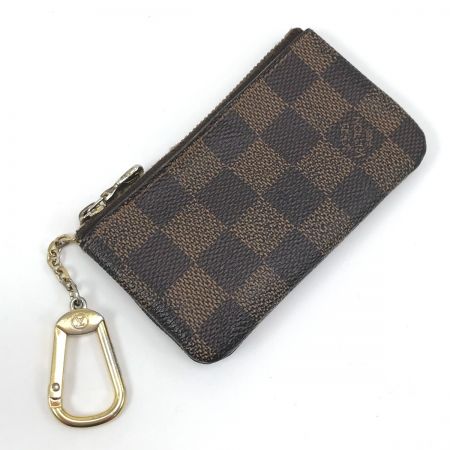  LOUIS VUITTON ルイヴィトン コインケース ダミエ ファスナー部分破れ有り N62658 ブラウン