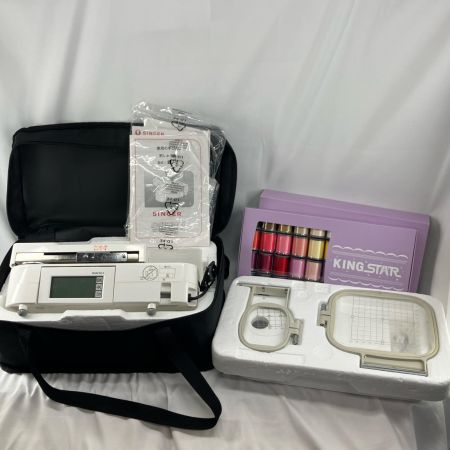 Singer シンガー ミシン コンパクト刺しゅう機 EU-2 糸セット付 ケース付