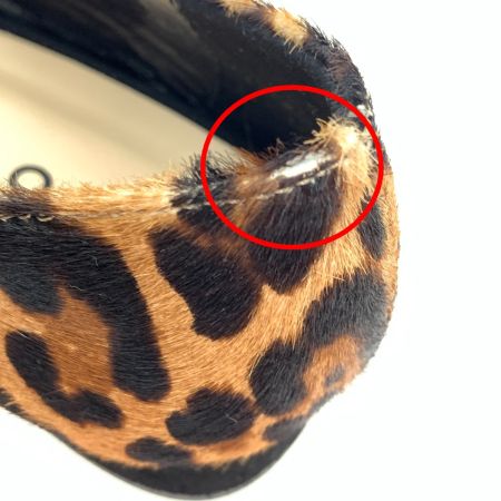  FABIO RUSCONI レディース パンプス 37 1/2 レオパード柄 ベージュ