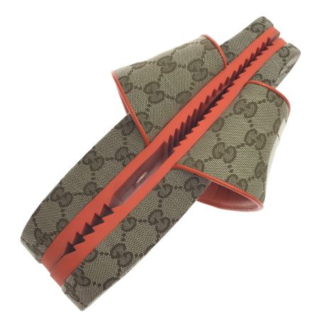  GUCCI グッチ サンダル THENORTHFACE/679947 23.5-24cm 37 オレンジ×ブラウン