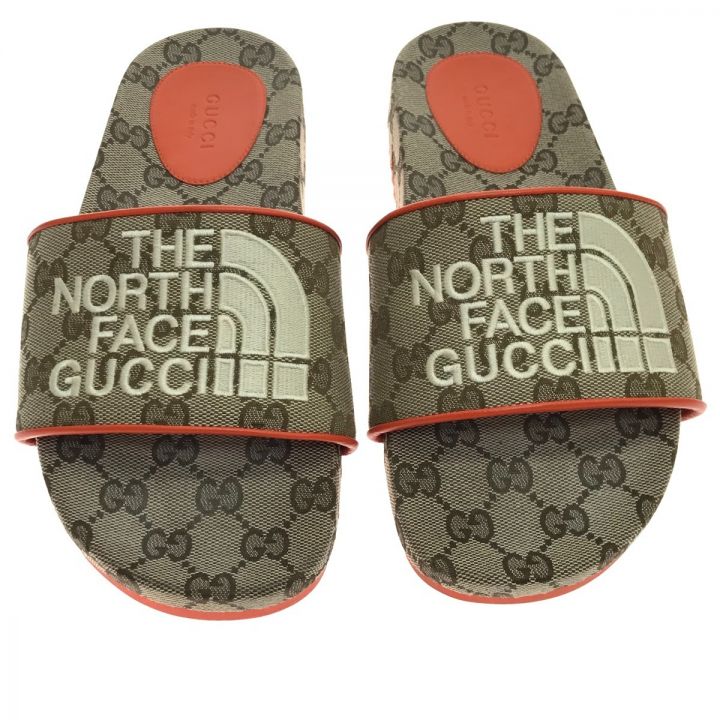 GUCCI グッチ サンダル THENORTHFACE/679947 23.5-24cm 37 オレンジ×ブラウン｜中古｜なんでもリサイクルビッグバン