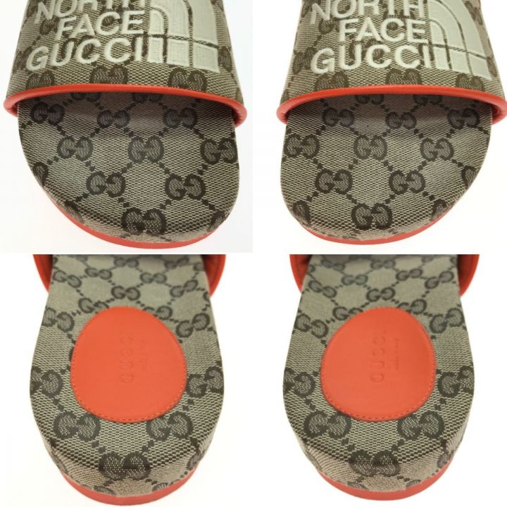 GUCCI グッチ サンダル THENORTHFACE/679947 23.5-24cm 37 オレンジ×ブラウン｜中古｜なんでもリサイクルビッグバン