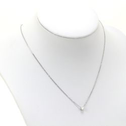 $$ 4℃ ヨンドシ ダイヤモンド ネックレス トリプルエクセレント 0.173ct Pt850 2.1g Bランク