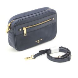 $$ MICHAEL KORS マイケルコース ショルダーバッグ ネイビー Bランク