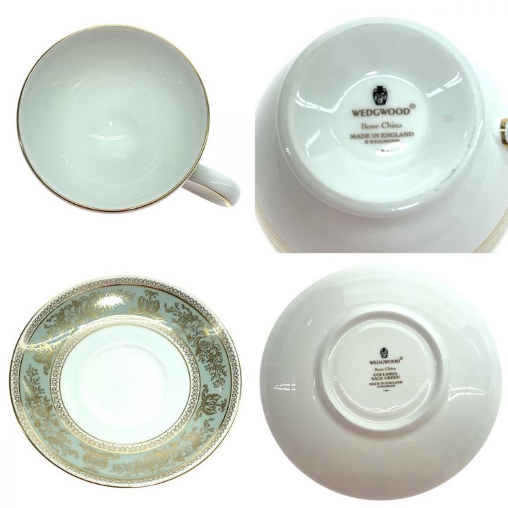 Wedgwood ウェッジウッド 洋食器 カップ&ソーサー コロンビアセージグリーン 2Pセット｜中古｜なんでもリサイクルビッグバン