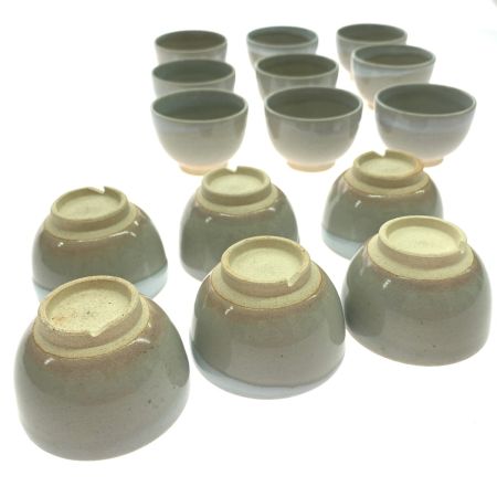  萩焼 天鵬山 椿窯 和食器 湯呑みセット 急須1・湯呑み15セット・茶殻入れ