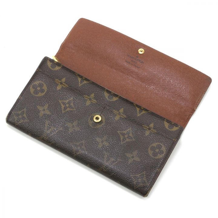 LOUIS VUITTON ルイヴィトン モノグラム ポルトフォイユサラ 長財布 M61734 ブラウン｜中古｜なんでもリサイクルビッグバン