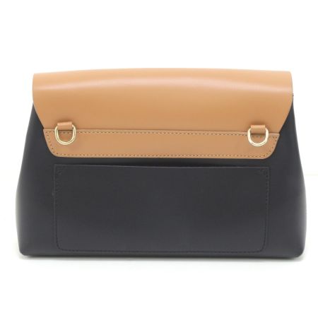  PAOLA NUTTI クラッチバッグ ブラック×ブラウン