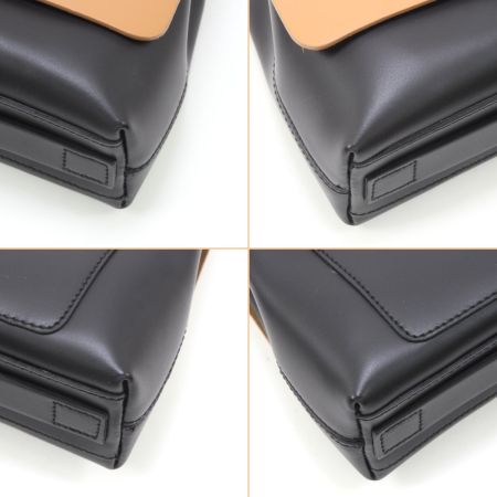  PAOLA NUTTI クラッチバッグ ブラック×ブラウン