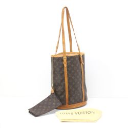 $$ LOUIS VUITTON ルイヴィトン モノグラム バケット27 トートバッグ M42236 ブラウン Cランク