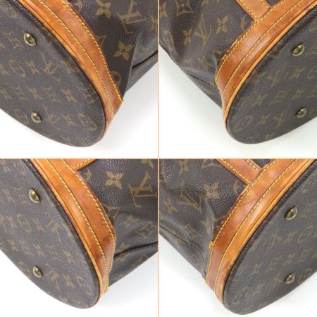  LOUIS VUITTON ルイヴィトン モノグラム バケット27 トートバッグ M42236 ブラウン