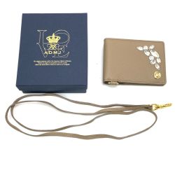 $$ ADMJ 財布 ケース パスケース スワロフスキー Bランク