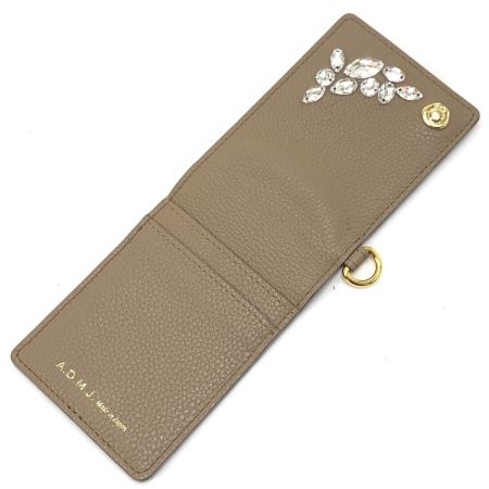  ADMJ 財布 ケース パスケース スワロフスキー