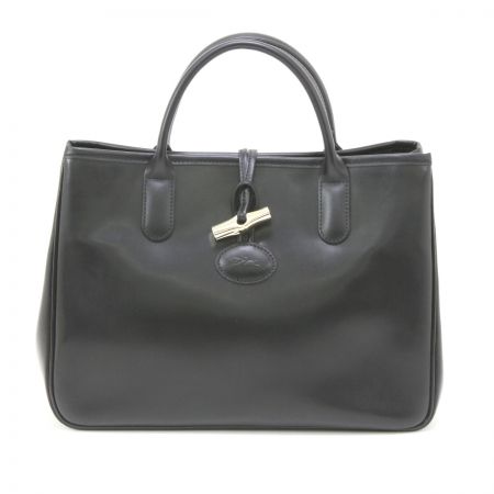  Longchamp ロンシャン ハンドバッグ ブラック