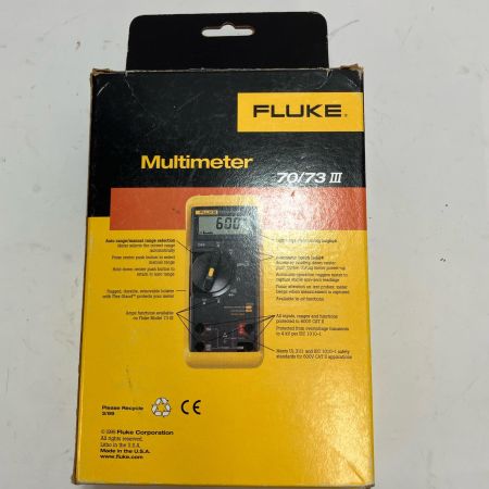 FLUKE フルーク デジタルマルチメーター 73Ⅲ