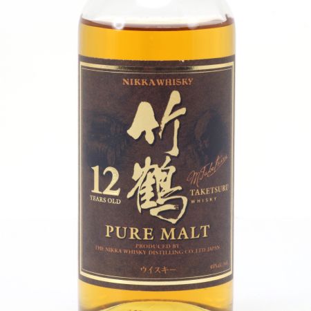 【北海道内限定発送】 NIKKA ニッカウヰスキー 竹鶴 12年 ピュアモルト180ml 40度 ミニボトル 未開栓