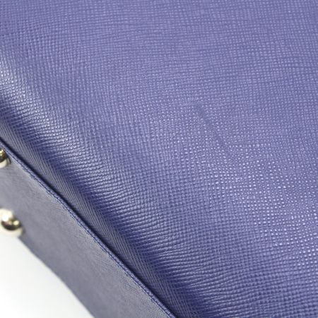  SOMES ハンドバッグ ブラウン×ネイビー