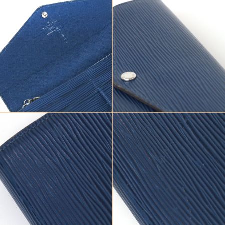  LOUIS VUITTON ルイヴィトン エピ ポルトフォイユ・サラ 2つ折り長財布 M60585 アンディゴブルー