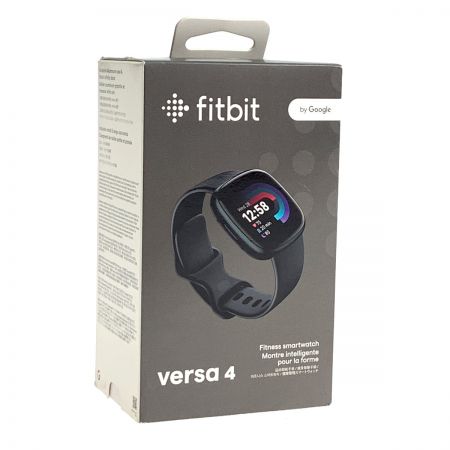  Fitbit Versa 4 スマートウォッチ ブラック [6日間以上のバッテリーライフ/Alexa搭載/GPS搭載] FB523BKBK-FRCJK  VERSA4