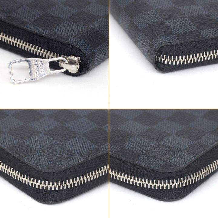 LOUIS VUITTON ルイヴィトン ダミエ コバルト ジッピーウォレット ヴェルティカル 長財布 N62240 ブラック ×ネイビー｜中古｜なんでもリサイクルビッグバン