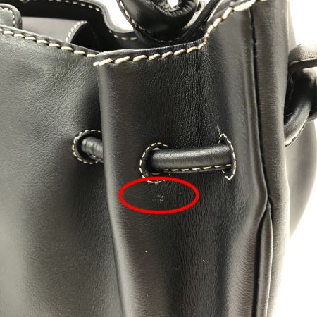  土屋鞄 ギャザーショルダー ミニポーチ付 ブラック