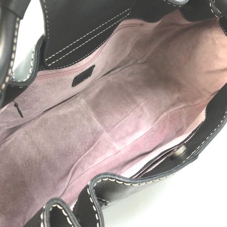  土屋鞄 ギャザーショルダー ミニポーチ付 ブラック