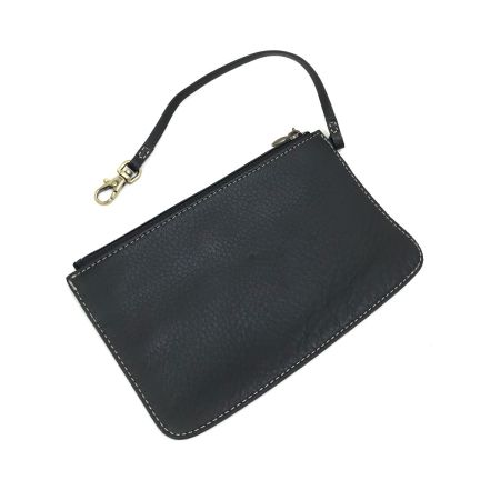  土屋鞄 ギャザーショルダー ミニポーチ付 ブラック