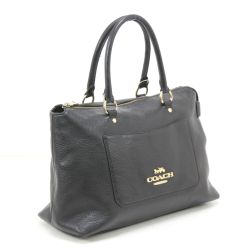 $$ COACH コーチ ハンドバッグ ショルダーストラップ欠品 F31467 ブラック Cランク