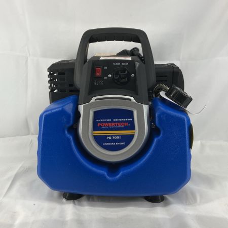 POWERTECH インバーター発電機 PG700i ブルー 2サイクル 程度A 箱・取説付
