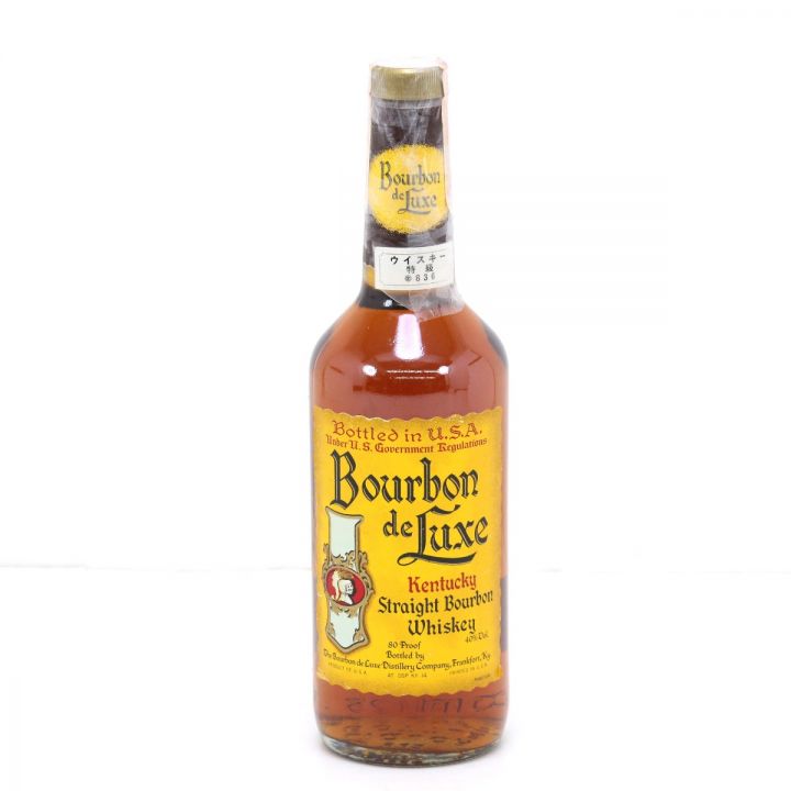 Bourbon de Luxe バーボンウイスキー バーボンデラックス AGED 4 YEARS 750ml 40度 未開栓 ｜中古｜なんでもリサイクルビッグバン