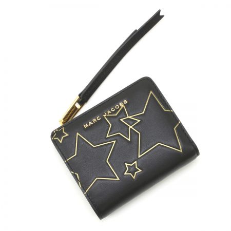  MARC JACOBS マークジェイコブス スターコンパクトウォレット 2つ折り財布 M0013327-001 ブラック