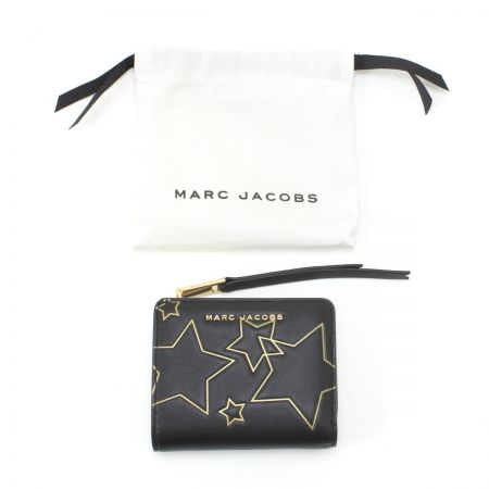  MARC JACOBS マークジェイコブス スターコンパクトウォレット 2つ折り財布 M0013327-001 ブラック