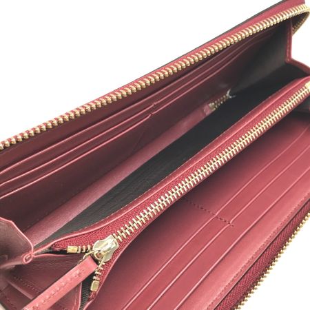  GUCCI グッチ L字ジップ長財布 295671 メタルピンクレッド系