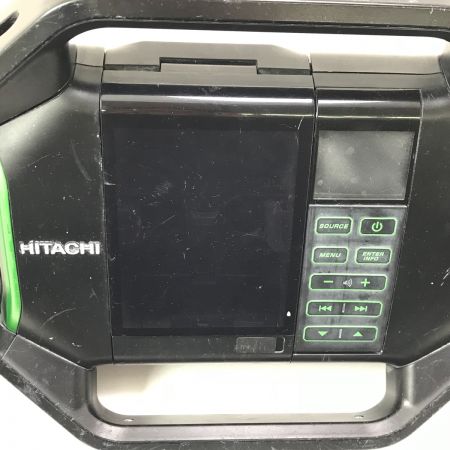  日立工機 コードレスラジオ 本体のみ UR18DSAL ブラック×グリーン