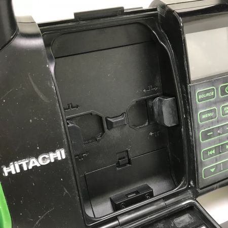  日立工機 コードレスラジオ 本体のみ UR18DSAL ブラック×グリーン
