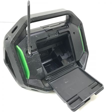 日立工機 コードレスラジオ 本体のみ UR18DSAL ブラック×グリーン