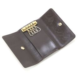 $$ LOUIS VUITTON ルイヴィトン キーケース ヴェルニ ミュルティクレ4  M93517 アマラント Bランク