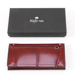 $$ KIEFERNEU 長財布 ボルドー Aランク