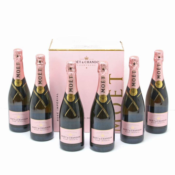 MOET & CHANDON モエ・エ・シャンドン シャンパン ロゼ インペリアル 750ml 12度 6本セット箱入り  未開栓｜中古｜なんでもリサイクルビッグバン