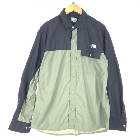  THE NORTH FACE ザノースフェイス メンズ ヌプシシャツ SIZE L NR11961 カーキ