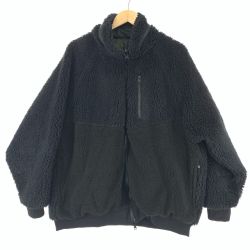 $$ junhashimoto ジュンハシモト メンズ フリースジャケット SIZE 5 1042020013 ブラック Bランク