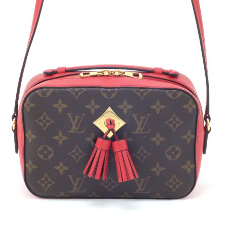  LOUIS VUITTON ルイヴィトン モノグラム サントンジュ コクリコ ショルダーバッグ M43556 ブラウン×レッド
