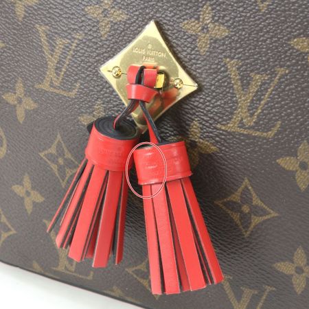  LOUIS VUITTON ルイヴィトン モノグラム サントンジュ コクリコ ショルダーバッグ M43556 ブラウン×レッド