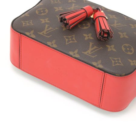  LOUIS VUITTON ルイヴィトン モノグラム サントンジュ コクリコ ショルダーバッグ M43556 ブラウン×レッド