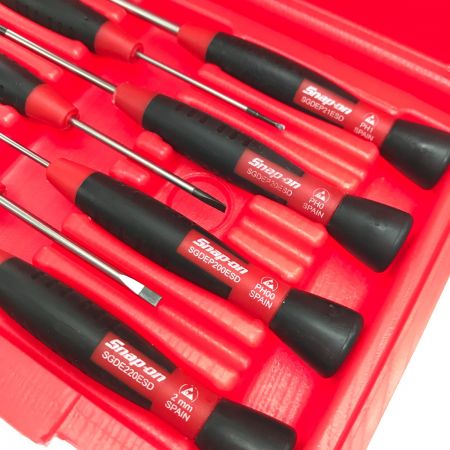  Snap-on スナップオン 電子ミニチュア ドライバーセット SGDE70ESD レッド
