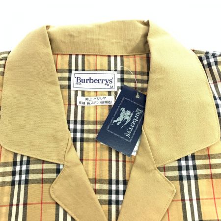 Burberrys バーバリーズ メンズ パジャマ 長袖長ズボン前開き Mサイズ チェック柄 ベージュ｜中古｜なんでもリサイクルビッグバン