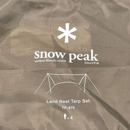  snowpeak スノーピーク ランドネストタープセット TP-870 TP-870