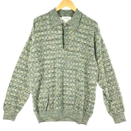  Ermenegildo Zegna エルメネジルド ゼニア メンズ ニットポロシャツ  SIZE M イタリア製 グリーン