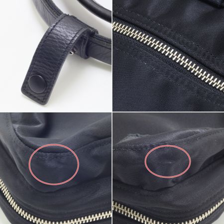  PORTER ポーター 2WAYブリーフケース ストラップ付 ナイロン ブラック