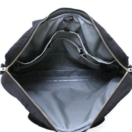  PORTER ポーター 2WAYブリーフケース ストラップ付 ナイロン ブラック